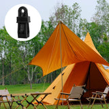 10 Pieces Tarp Clips Heavy Duty Lock Grip, Tarp Clamps for Cover Awnings, Outdoor Camping, Caravan Canopies, Car, Black, 2.5 x 2.2 x 8.1 cm