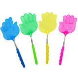 Extendable Fly Swatter, Stainless Steel Fly Swatter, Hand Fly Swatters with Rubber Handle,Retractable Stainless Steel Fly Swatter Yellow
