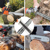 2-in-1 Chainsaw Sharpener with Pitch 3/8" (0.375”), File Diameter 5/32" (4.0 mm), Easy File Chain Saw Sharpener Tool, 2.36x12.59 2.36" x 12.59" WH3