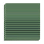 Lined Sticky Notes 3x3 Inches, Light Purple Black Ruled Self-Stick Pads, Easy to Post for Home, Office, Notebook, 1 Pack (30 Sheets/Pad) 3" x 3" Green3