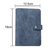 A6 PU Leather Notebook Binder Planner Budget Organizer Round Ring Binder Cover Magnetic Personal Planner Binder with 12 Binder Pocket Binder Zipper Folder for Bill Planner (Red) 4.92x7.48 4.92" x 7.48" Beige