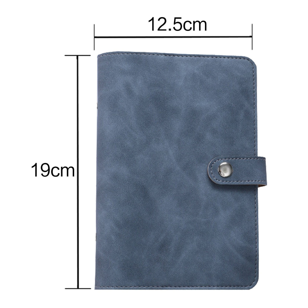A6 PU Leather Notebook Binder Planner Budget Organizer Round Ring Binder Cover Magnetic Personal Planner Binder with 12 Binder Pocket Binder Zipper Folder for Bill Planner (Red) 4.92x7.48 4.92" x 7.48" Navy