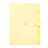 5 Pocket Expanding File Folder, PP Accordion Document Organiser for A4 and Letter Papers, Receipts, 32 x 23.6 x 1.9 cm, Beige