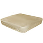 Waterproof Square Hot Tub Cover with Drawstring, Outdoor Spa and Jacuzzi Dust Protector for Patio Use, 228 x 30 cm, Beige