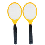 2 Pack Large Electric Mosquito Swatter Racket - Rechargeable Bug Zapper for Indoor Outdoor Use, Safety Mesh, Powerful Fly Killer, Ergonomic Handle Insect Pest Control (19x7.1in)