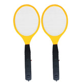 2 Pack Large Electric Mosquito Swatter Racket - Rechargeable Bug Zapper for Indoor Outdoor Use, Safety Mesh, Powerful Fly Killer, Ergonomic Handle Insect Pest Control (19x7.1in)