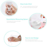 Face Mask Mixing Bowl Set with Silicone Facial Bowls, Brushes, Spatula, Measuring Cup + Scoop, 5 in 1 Esthetician Tool Kit, SPA Quality-White White 5.9*3.94*7.87inch 5 Pcs