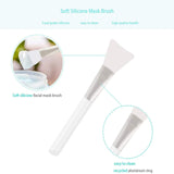Face Mask Mixing Bowl Set with Silicone Facial Bowls, Brushes, Spatula, Measuring Cup + Scoop, 5 in 1 Esthetician Tool Kit, SPA Quality-White White 5.9*3.94*7.87inch 5 Pcs - Close-Up Angle