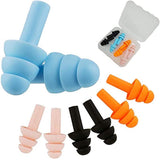 4 Pairs Swimming Ear Plugs for Adults Kids, Waterproof Silicone Surf Pool Diving Accessories Noise Reduction Soft Earplugs, Clearance Sale