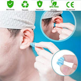 4 Pairs Swimming Ear Plugs for Adults Kids, Waterproof Silicone Surf Pool Diving Accessories Noise Reduction Soft Earplugs, Clearance Sale - Rear View