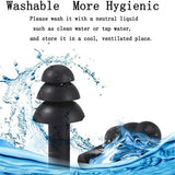 4 Pairs Swimming Ear Plugs for Adults Kids, Waterproof Silicone Surf Pool Diving Accessories Noise Reduction Soft Earplugs, Clearance Sale
