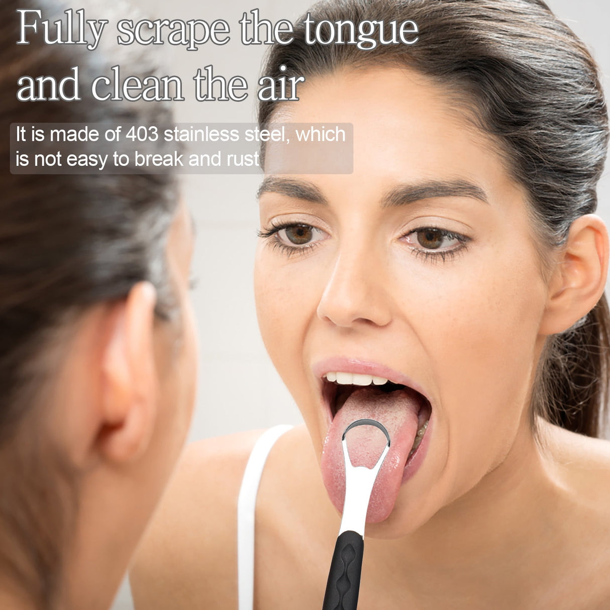 Tongue Scraper Cleaner 100% BPA Free Tongue Scrapers with Soft Handle for Adults, Kids, Healthy Oral Care, Easy to Use, Help Fight Bad Breath,with A Portable Travel Case-Black Black 1.18*0.98*6.1inch 1Pcs