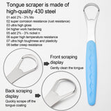 Tongue Scraper Cleaner 100% BPA Free Tongue Scrapers with Soft Handle for Adults, Kids, Healthy Oral Care, Easy to Use, Help Fight Bad Breath,with A Portable Travel Case-Black Black 1.18*0.98*6.1inch 1Pcs