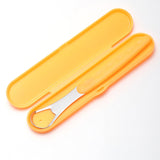 Tongue Scraper Cleaner 100% BPA Free Tongue Scrapers with Soft Handle for Adults, Kids, Healthy Oral Care, Easy to Use, Help Fight Bad Breath,with A Portable Travel Case-Black Orange 1.18*0.98*6.1inch 1Pcs