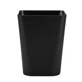1.6 Gallon Small Trash Can, Heavy Duty Bathroom Wastebasket, Plastic Garbage Can for Kitchen Office Bathroom (White/1 Pcs) 7.48x9.13 7.48" x 9.13" Black
