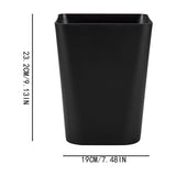 1.6 Gallon Small Trash Can, Heavy Duty Bathroom Wastebasket, Plastic Garbage Can for Kitchen Office Bathroom (White/1 Pcs) 7.48x9.13 7.48