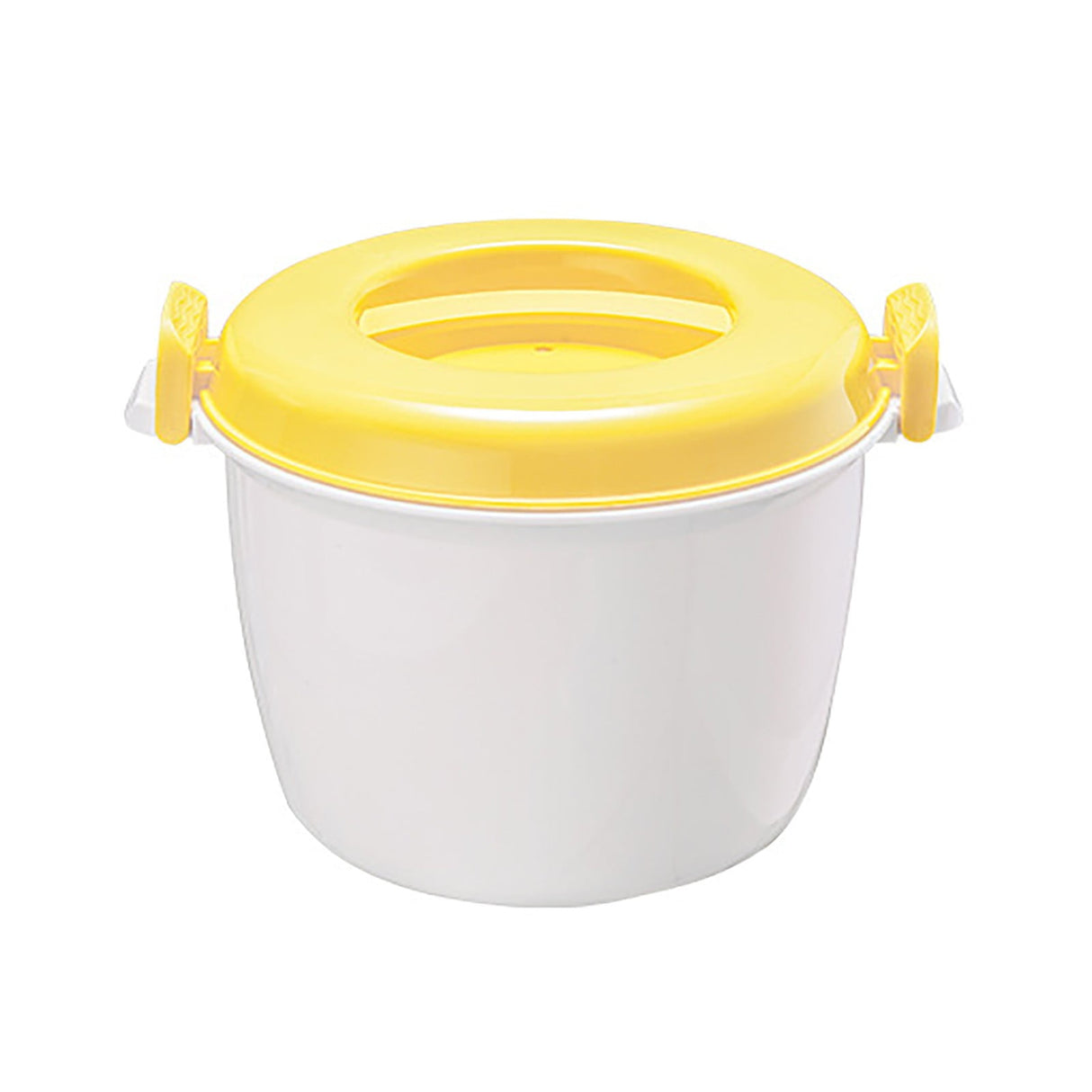 Microwave Rice Cooker, Microwavable Food Container, Convenient Cooker for Microwave, Plastic Micro Steamer Multifunctional Cookware for Rice, Pasta, Vegetables, Soups and More, 8.27x5.51 8.27" x 5.51" Yellow