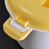 Microwave Rice Cooker, Microwavable Food Container, Convenient Cooker for Microwave, Plastic Micro Steamer Multifunctional Cookware for Rice, Pasta, Vegetables, Soups and More, 8.27x5.51 9.06