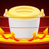 Microwave Rice Cooker, Microwavable Food Container, Convenient Cooker for Microwave, Plastic Micro Steamer Multifunctional Cookware for Rice, Pasta, Vegetables, Soups and More, 8.27x5.51 9.06