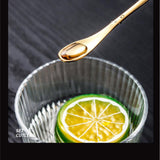 Stainless Steel Coffee Stirring Spoon, Heavy Duty Beverage Cocktail Stirrers, Reusable Stir Cocktail Drink Mixing Swizzle Stick, Tiny Salt Condiment Spoon (Black/1 Pcs) 0.47x8.85 0.47