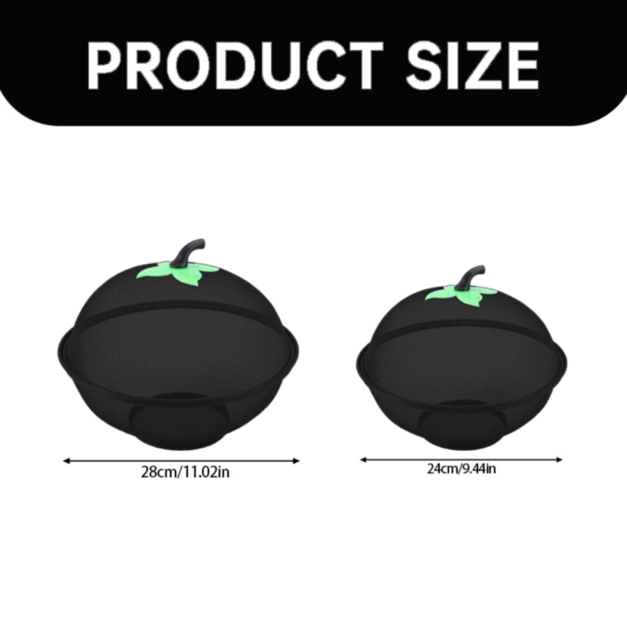 Fruit Basket with Lid Mesh, Apple Shaped Fruit Bowl Cover, Protective Holder Countertop Metal Wire Against Flies, Reusable Strainer for Gift Restaurant Kitchen Food Vegetable (Green/1 Pcs) 9.44" White