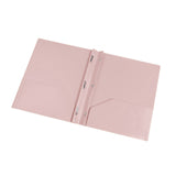 Plastic Folders with 2 Pockets and 3 Prongs, Heavy Duty Two Pocket Folder with Brads, 3 Prong Folders with Pockets for Letter Size Sheets, 9.5x11.5 9.5
