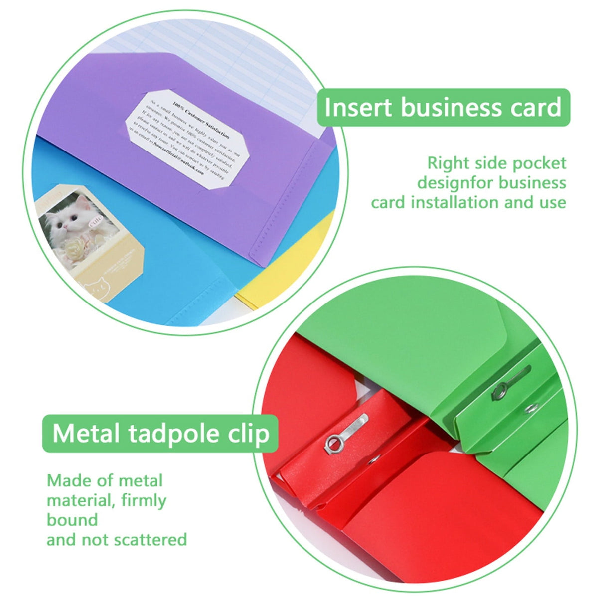 Plastic Folders with 2 Pockets and 3 Prongs, Heavy Duty Two Pocket Folder with Brads, 3 Prong Folders with Pockets for Letter Size Sheets, 9.5x11.5 9.5" x 11.5" Pink