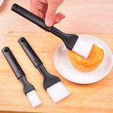 Nylon Bristle Pastry Brush Set, Basting Brush for Cooking, Comfortable Grip for Basting, Baking, Bbq, Roasting, Dishwasher Safe (2 pcs) 8.66x1.89" & 8.07x1.18" Black