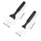 Nylon Bristle Pastry Brush Set, Basting Brush for Cooking, Comfortable Grip for Basting, Baking, Bbq, Roasting, Dishwasher Safe (2 pcs) 8.66x1.89" & 8.07x1.18" Black