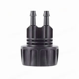 Drip Irrigation Hose Adapters, 1/4 Inch Drip Irrigation Tubing x 3/4 FHT Heavy Duty Swivel Garden Faucet Connectors with Lock Barbed for Drip Irrigation System, 1 Pcs, 1.81x1.33 1.85