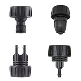 Drip Irrigation Hose Adapters, 1/4 Inch Drip Irrigation Tubing x 3/4 FHT Heavy Duty Swivel Garden Faucet Connectors with Lock Barbed for Drip Irrigation System, 1 Pcs, 1.81x1.33 1.85
