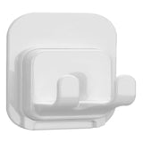 Self-Adhesive Razor Holder Hook, Shower Razor Holder Storage for Bathroom, Compatible with Most of Razor (White/1 Pcs) 2.4x3.1x1.6 2.4