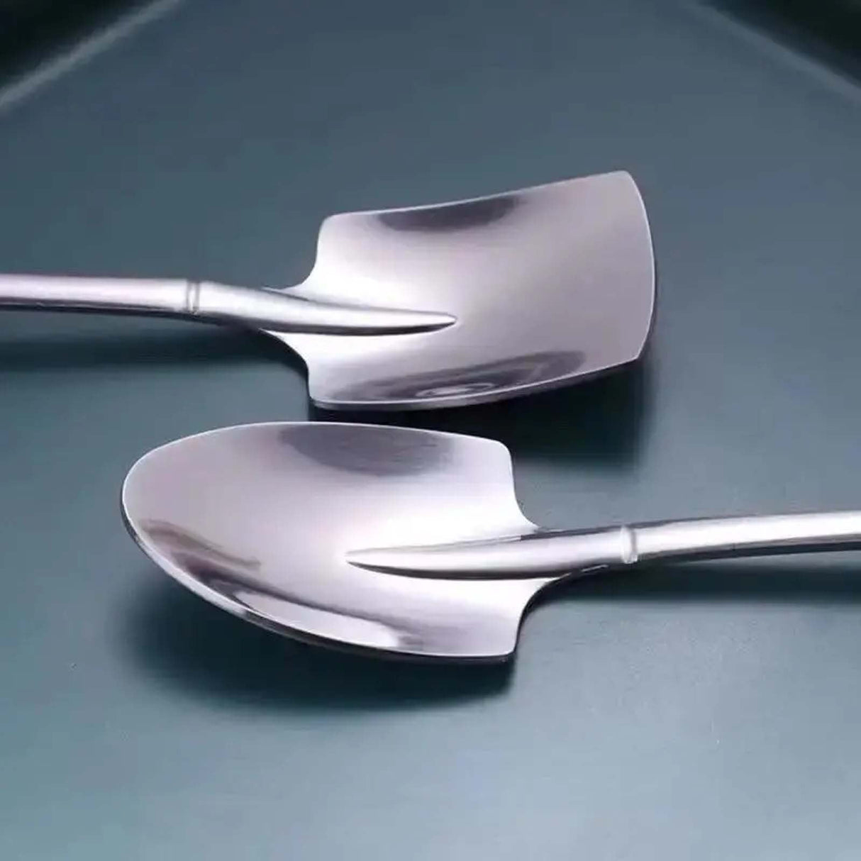 Dessert Spoon, Heavy Duty Shovel Shape Stainless Steel Spoons Ice Cream Fruit Spoon for Home Kitchen or Restaurant, 1 Pcs, 1.34x6.1 1.34" x 6.1" Silver/1 Pcs