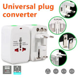 Universal Travel Power Adapter Converter Plug US EU AU to 12V 3A 36W Car Socket for Mini Fridge Fan Vacuum Cleaner Air Pump Heater Electronics Charging (110-240V Input)