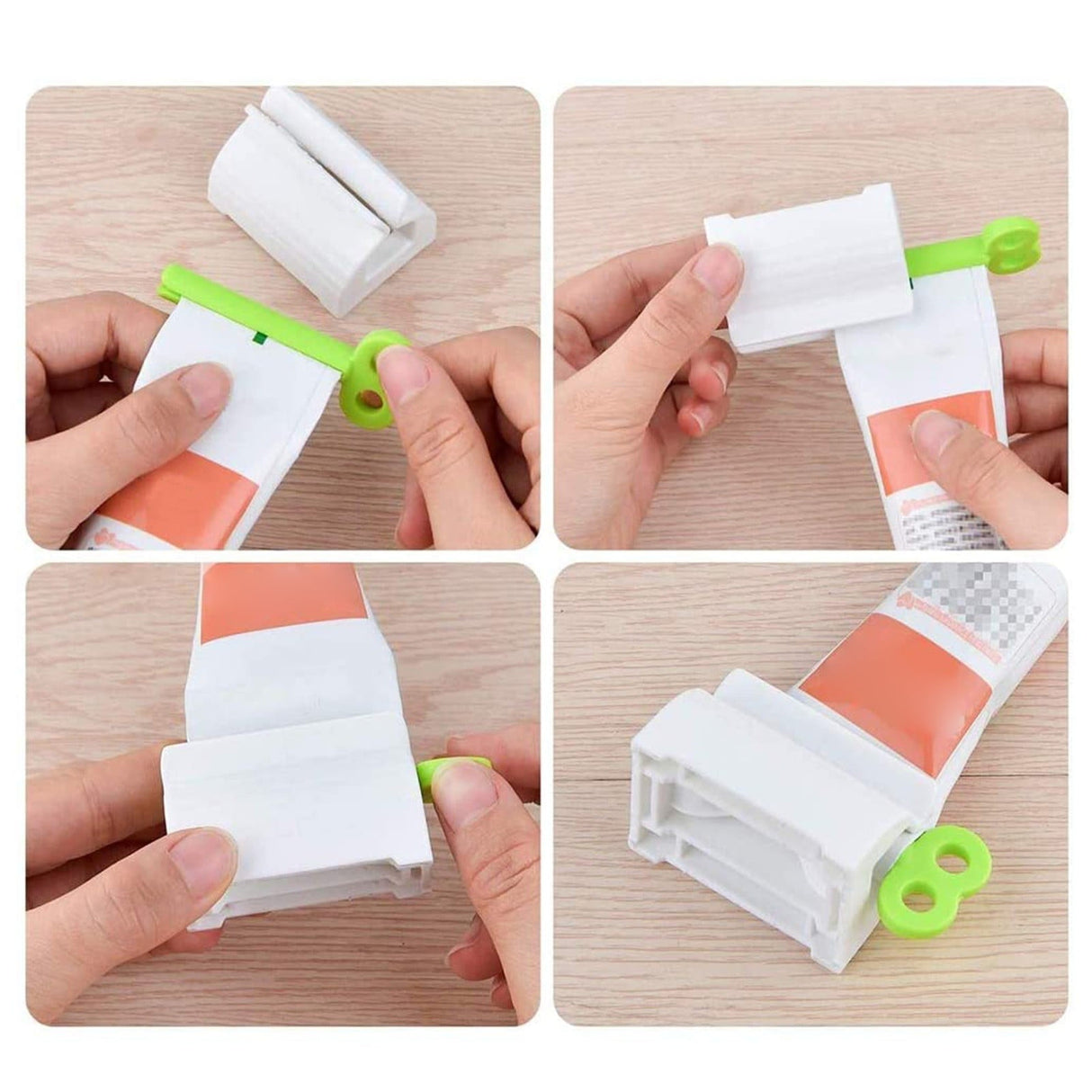 Toothpaste Tube Squeezers Toothpaste Roller, Manual Toothpaste Tube Roller Squeezer Tool, Toothbrush Squeezers, Toothpaste Clip Holder Stand Winder (Multi-Colored/3 Pcs) 2.17x1.57x1.57 2.17" x 1.57" x 1.57" As show