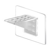 Adhesive Shelf Bracket, Double Row Thickened and Reinforced Design, Heavy Duty Punch Free Shelf Support Pegs for Shelves Kitchen Cabinet Book Closet (Clear/1 Pack) 5.91x2.76 2.76