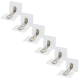 No Drill Furniture Anchors, Heavy Duty Anti Tip Furniture Straps Kit Adhesive Furniture Wall Anchors for Pet Proofing, Secure Bookcase Dresser Shelf Cabinet Wall, 6 Pack, 2.36x2.36 2.36