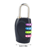 Combination Lock, Heavy Duty Resettable 4 Digit Padlock, Outdoor Waterproof Combo Lock for Office Gym Locker Fence Gate Hasp Cabinet Toolbox Cases, 1.18Inches 1.18" Black