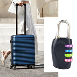 Combination Lock, Heavy Duty Resettable 4 Digit Padlock, Outdoor Waterproof Combo Lock for Office Gym Locker Fence Gate Hasp Cabinet Toolbox Cases, 1.18Inches 1.18