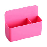 Magnetic Pen Holder, Heavy Duty 2 Slot Mesh Pencil & Marker Organizer for Desk, Extra Strong Magnets for Locker, Refrigerator, Dry Erase Board, Whiteboard Storage Solution, 7.28x2.68x4.92 4.92" x 1.57" x 4.93" Pink