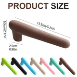 Door Handle Covers, Heavy Duty Door Knob Covers Silicone Door Handle Glove Covers Anti-Static Safety Door Knob Protector for Flat Square Door Levers (Beige/1 Pcs) 5.31x2.17 5.31