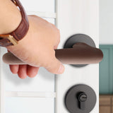 Door Handle Covers, Heavy Duty Door Knob Covers Silicone Door Handle Glove Covers Anti-Static Safety Door Knob Protector for Flat Square Door Levers (Beige/1 Pcs) 5.31x2.17 5.31