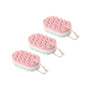 Cleansing loofah Bath Sponge, Magic Exfoliating Bath Sponge, Shower deep exfoliating Sponge, Rich Foam Bath Sponge, 3-Pack Large Size, 5.9x3.54x1.96 5.9" x 3.54" x 1.96" Pink