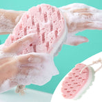 Cleansing loofah Bath Sponge, Magic Exfoliating Bath Sponge, Shower deep exfoliating Sponge, Rich Foam Bath Sponge, 3-Pack Large Size, 5.9x3.54x1.96 5.9" x 3.54" x 1.96" Pink