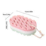 Cleansing loofah Bath Sponge, Magic Exfoliating Bath Sponge, Shower deep exfoliating Sponge, Rich Foam Bath Sponge, 3-Pack Large Size, 5.9x3.54x1.96 5.9" x 3.54" x 1.96" Pink