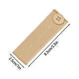 Adjustable Elastic Button Extender, 4 Pack Colour Elastic Button Extenders for Men and Women, Waist Extenders Waistband for Jeans Pants Trousers, 3.3x1.0 3.3