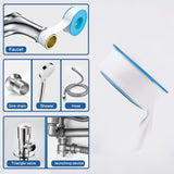 Teflon Tape, Industrial Thread Seal PTFE Tapes, Heavy Duty Plumbing Waterproof Seal Tape for Plumber, Air Head, Thread Pipe, 2 Pcs, 0.59x236.22 0.59