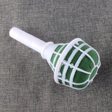 Bouquet Holder, DIY Wedding Foam Bouquet Handle Bridal Floral Fresh Artificial Flower Holder Decoration for Fresh And Artificial Flower, 1 Pcs, 3.34x7.08 3.34" x 7.08" White