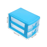 Rectangular Empty torage Box, Plastic Pencil Case, Clear Storage Container for Pencil,Crayon,Sticker,Cosmetics, 1 Pcs, 5.24x2.44x0.98 3.54x5.11x3.14 Blue