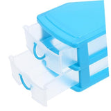 Rectangular Empty torage Box, Plastic Pencil Case, Clear Storage Container for Pencil,Crayon,Sticker,Cosmetics, 1 Pcs, 5.24x2.44x0.98 3.54x5.11x3.14 Blue